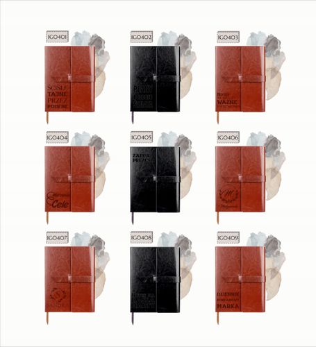 Notatnik A5 notes planer skórzany PERSONALIZACJA GRAWER prezent + imię na Arena.pl