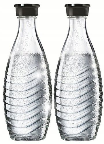 2 Szklane Butelki Karafki SodaStream Crystal Penguin 0,6L na Arena.pl