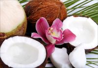 Fototapeta do kuchni kwaity kokos owoce 260x200