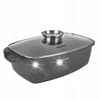 GĘSIARKA indukcja BRYTFANNA Z POKRYWKĄ NON STICK Konighoffer Fegato 5,6 l