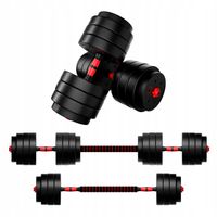 2X HANTLE BITUMICZNE 40KG FUNKCJA SZTANGI REGULOWANE 2x 20 kg ZESTAW XXL
