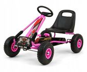 Gokart na pedały Thor Różowy Sportowy Design Wysoka Jakość MILLY MALLY