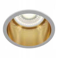 Oprawa sufitowa lampa wpuszczana punktowa oczko okrągła biała złota Maytoni