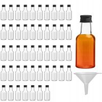 MINI BUTELKI NA ALKOHOL (48 SZTUK) PLASTIKOWA BUTELKA 25ml
