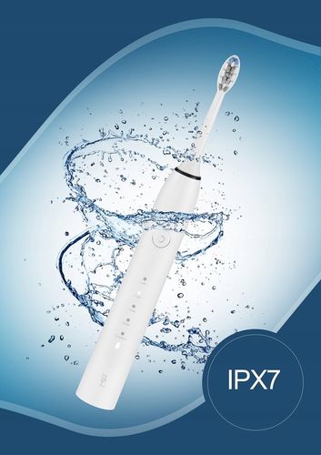 Szczoteczka soniczna do zębów 84tys r/min 5 Tryb 4 Końcówki INDUKCJA BIAŁA na Arena.pl