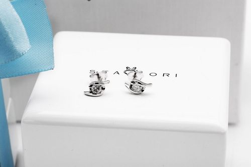 Złote kolczyki KBD5523 - Diament na Arena.pl