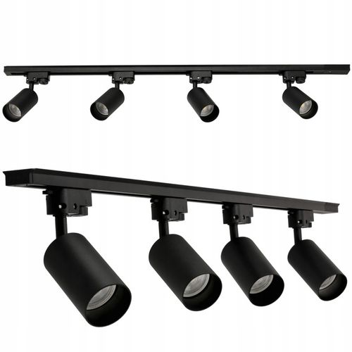 Oświetlenie Szynowe Szyna 1m 4x Reflektor LED GU10 Zestaw na Arena.pl