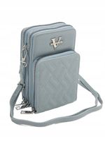 Victoria J. - torebka rowerówka etui na telefon przeszycia niebieski VJ2006