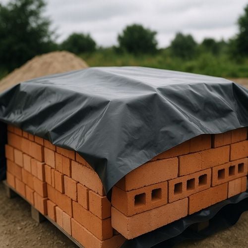 SUPER GRUBA 60um FOLIA POD WYLEWKI 4x6m płachta budowlana MOCNA 1,5KG na Arena.pl