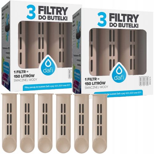 DAFI 6 Filtrów do butelki filtrującej SOLID SOFT Cappucino na Arena.pl