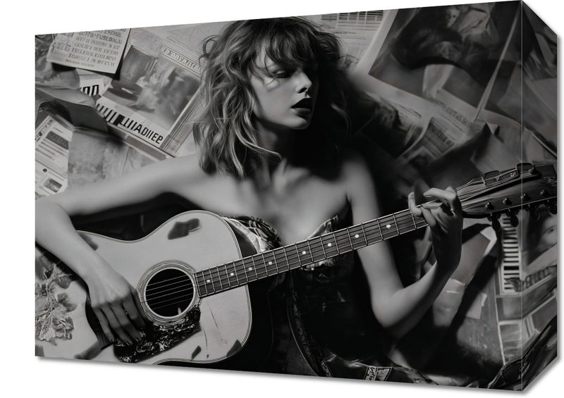 Obraz 40x30cm Młoda Gitarzystka zdjęcie 1