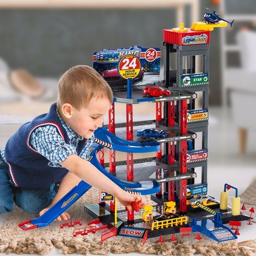 GARAŻ WIELOPOZIOMOWY PARKING SAMOCHODOWY AUTA HELIKOPTER Z WINDĄ DLA DZIECI na Arena.pl