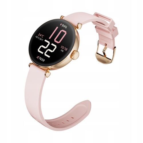 Smartwatch KIESLECT Pura Gold 1,19" AMOLED Bluetooth 5.2 IP68 na Arena.pl