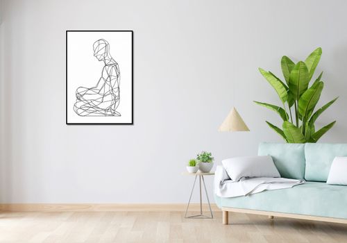 Plakat 64x90cm Liniowa Kontemplacja na Arena.pl