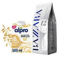 Zestaw Kawa ziarnista Bazzara Dodicigrancru 250g ALPRO Barista 500ml GRATIS