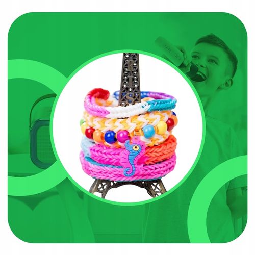 MEGA ZESTAW GUMKI DO ROBIENIA BRANSOLETEK XXL W KUFERKU DUŻY NA PREZENT DIY na Arena.pl