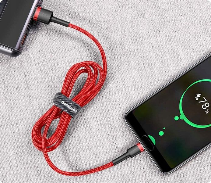BASEUS MOCNY KABEL USB USB-C TYP-C PRZEWÓD OPLOT QUICK CHARGE 3.0 2A 3M zdjęcie 9