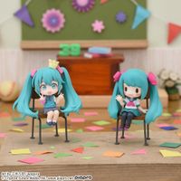 Piapro Characters - Hatsune Miku - Chokonose Figure - Chokonose More Plus Mini Figure - 16th Anniversary ver. - CUTE FACE