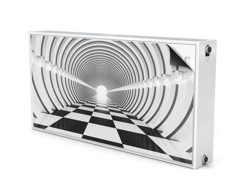 MASKOWNICA Magnetyczna Czarno-Biały Tunel Efekt 3D 100cm x 60cm zdjęcie 2