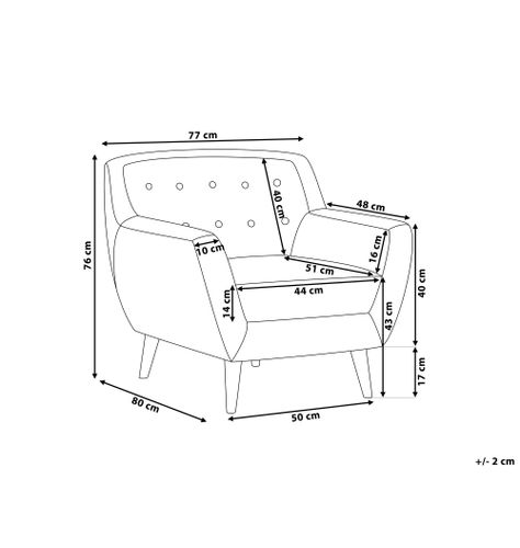 Fotel beżowy MOTALA na Arena.pl