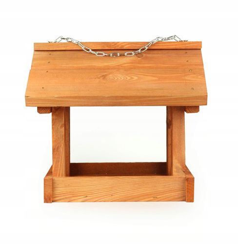 Karmnik dla ptaków zimujacych Drewniany domek budka Wiszący Łancuszek na Arena.pl