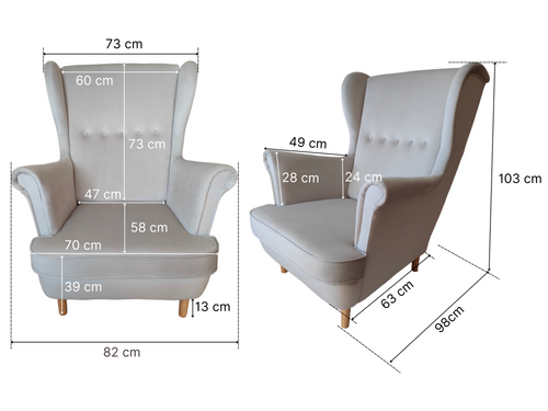 Różowy Fotel Uszak + Poduszka GRATIS na Arena.pl