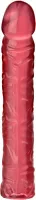doc johnson crystal jellies classic 25 cm - rożowy model elastyczny