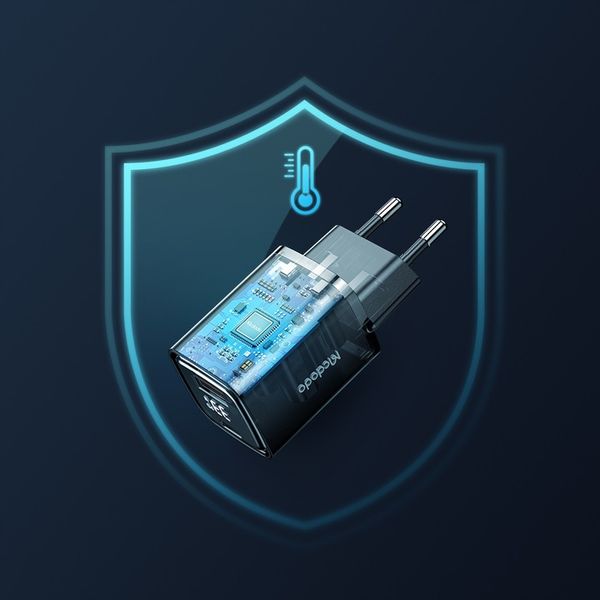 MCDODO NANO GaN ŁADOWARKA USB/USB-C PD 33W MIERNIK zdjęcie 2
