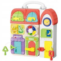 Odkrywczy Domek Interaktywny Edukacyjna Tablica Sensoryczna Piesek Telefon