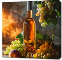 Obraz 70x70cm Bursztynowe Wino
