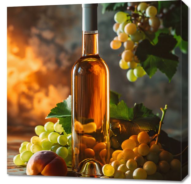 Obraz 70x70cm Bursztynowe Wino zdjęcie 1