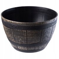 DONICZKA OSŁONKA DONICA NA KWIATY 33CM CIEMNY BRĄZ