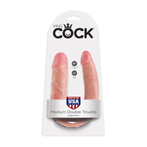king cock double-ended model 13,9 cm - podwojny anatomiczny kształt na Arena.pl