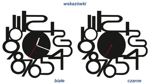 ZEGAR ŚCIENNY CYFRY 58cm XXL 142.11 na Arena.pl