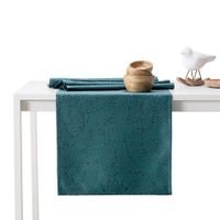 Zestaw obrus + bieżnik plamoodporny GAIA 115x200 + 35x200 Morski AmeliaHome