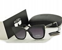 DAMSKIE Okulary POLARYZACYJNE Kocie Oczy Estillo PRZECIWSŁONECZNE UV400