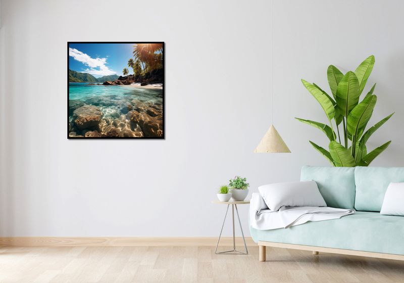 Plakat 80x80cm Odosobniony Raj zdjęcie 4