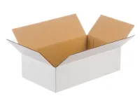 PALETA 2040x Karton klapowy 400x250x80 mm 3W fala B 360g/m2 biały 40x25x8cm