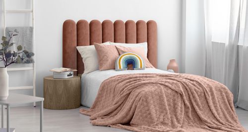 PANEL ŚCIENNY TAPICEROWANY PŁOTEK BRUDNY RÓŻ 80cm x 20cm na Arena.pl