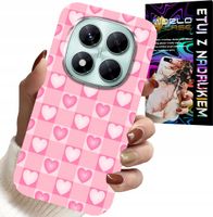 ETUI DO XIAOMI NOTE 14 PRO+ 5G - SERCA KRATKA RÓŻOWA OBUDOWA CASE + SZKŁO