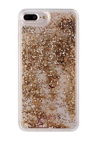 GUESS LIQUID GLITTER iPhone 6 Plus / 6S Plus / 7 Plus / 8 Plus - GOLD na Arena.pl
