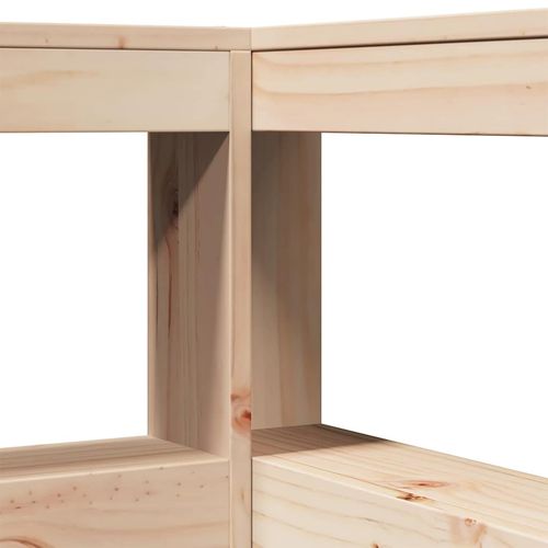 Łóżko z regałem, bez materaca, 90x200 cm, sosnowe na Arena.pl