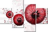 140CM 70 OBRAZ CZERWONE DMUCHAWCE ŚCIENNY