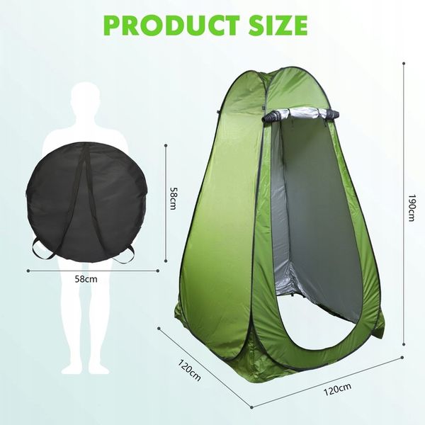 PRZEBIERALNIA PRZENOŚNA NAMIOT PLAŻOWY KEMPINGOWY NA PRYSZNIC TOALETA WC zdjęcie 13