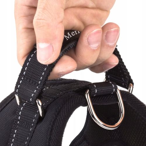 Szelki dla psa + Smycz BEZUCISKOWE czarne rozm XL Labrador Golden Owczarek na Arena.pl