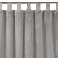 Zasłona VILA velvetowa na szelkach 135x245 szara  Homede