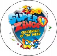 Opłatek na tort Urodziny Super Zings Postać Postacie