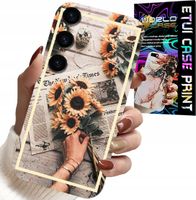 ETUI DO SAMSUNG GALAXY A14 5G - KWIATISTY WZÓR SŁONECZNIK SŁONECZNIKI