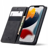 ETUI Z KLAPKĄ SPACECASE WALLET SKÓRZANE PORTFEL DO IPHONE 13 MINI + SZKŁO