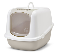 SAVIC JUMBO Kuweta toaleta kota duża kryta z filtrem maine coona beż 66,5cm